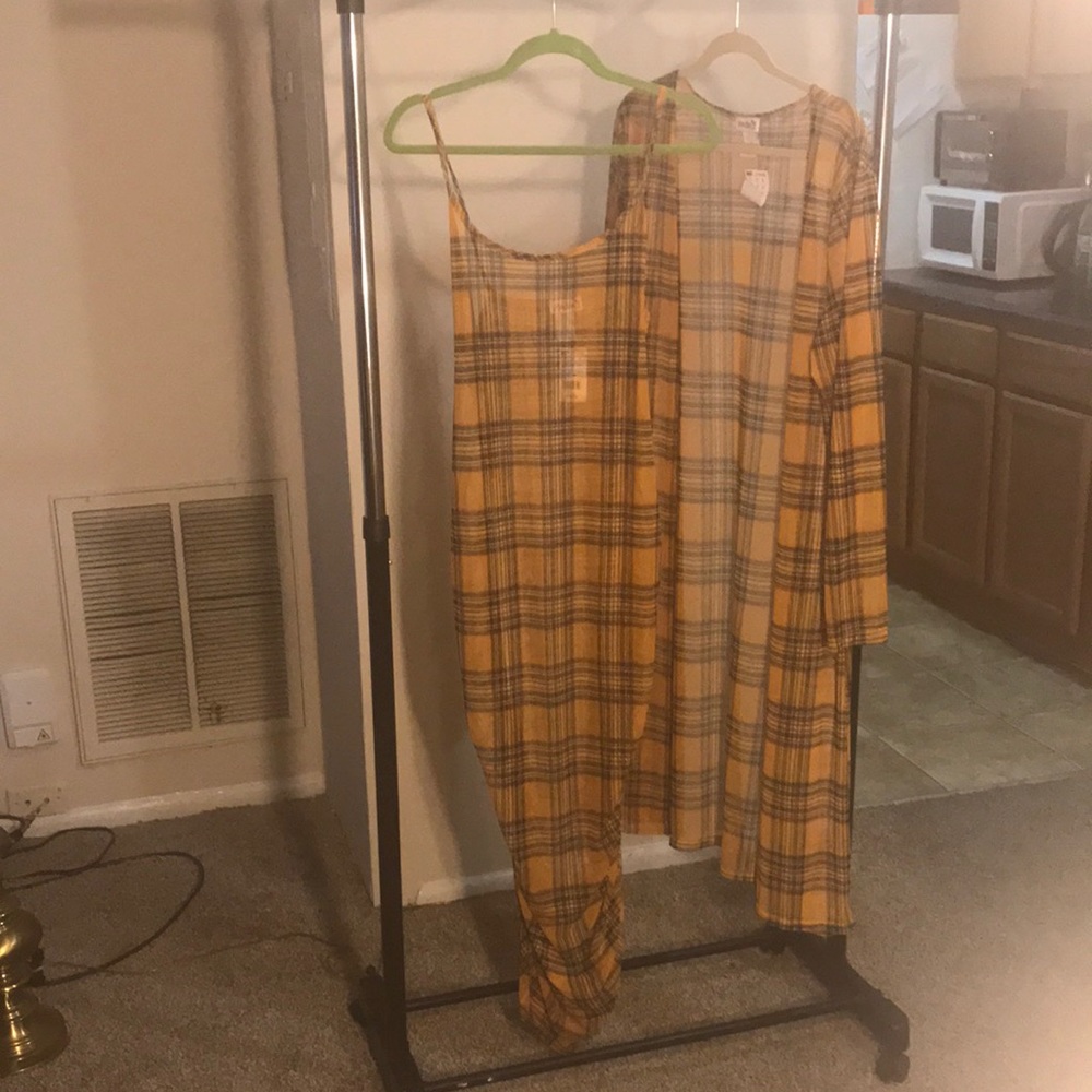 Maxi dress with duster